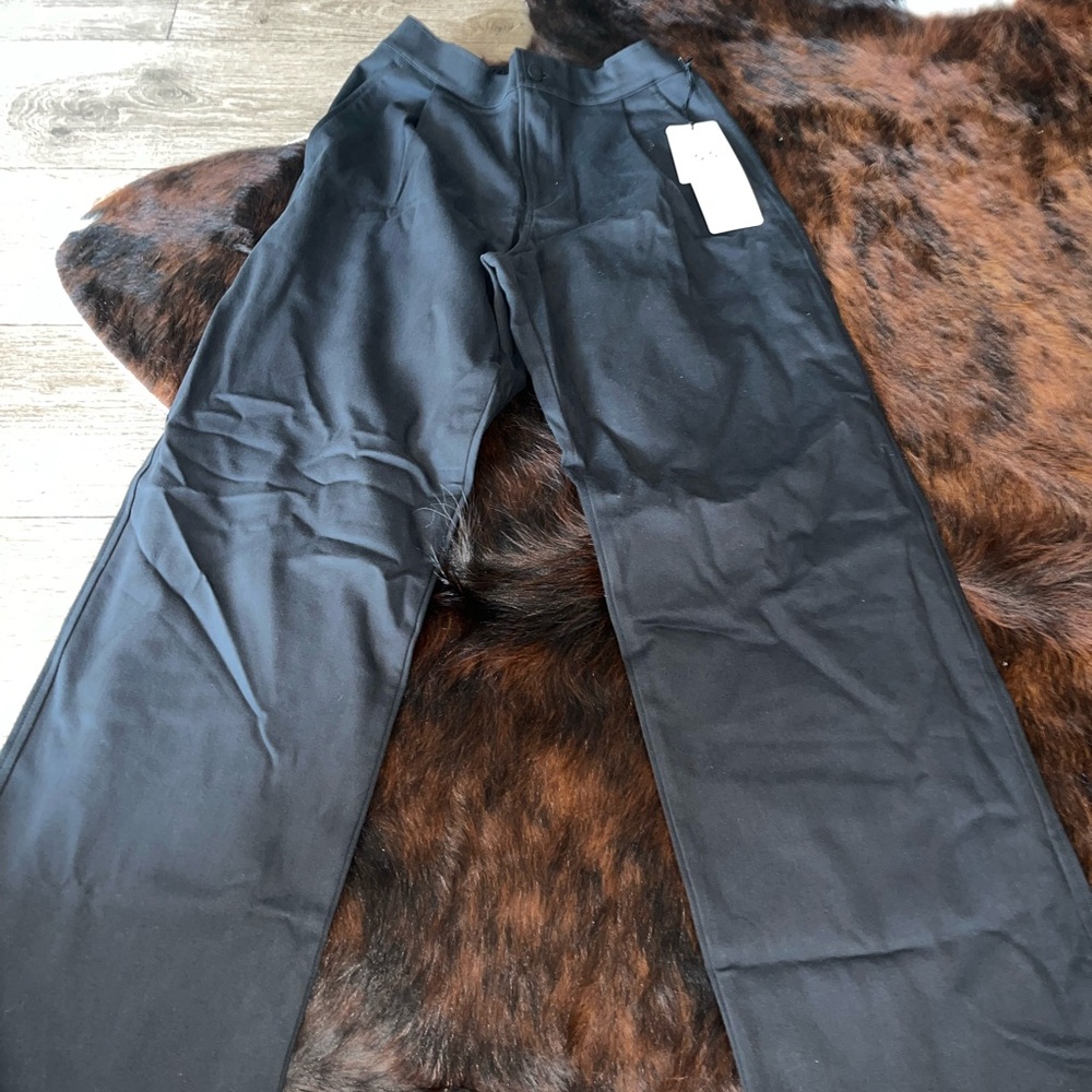 Women’s black alo yoga trouser pants NWTS size small